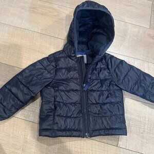 PRIMARY YOUTH BOYS 6-12 MONTH PUFFER HOODED JACKET COAT